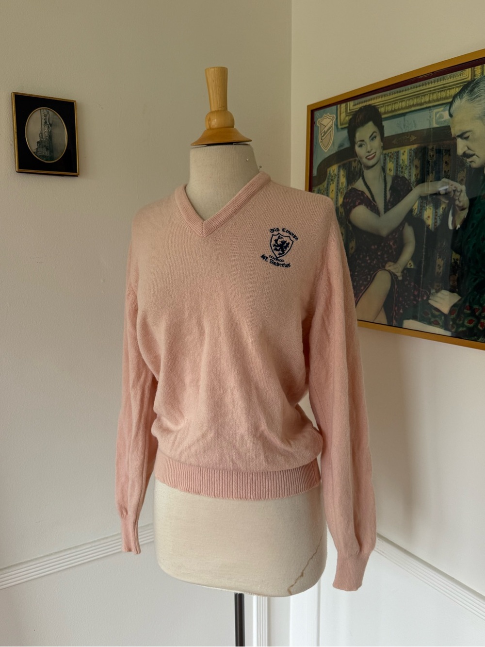 100% wool Golf Sweater Made in Scotland